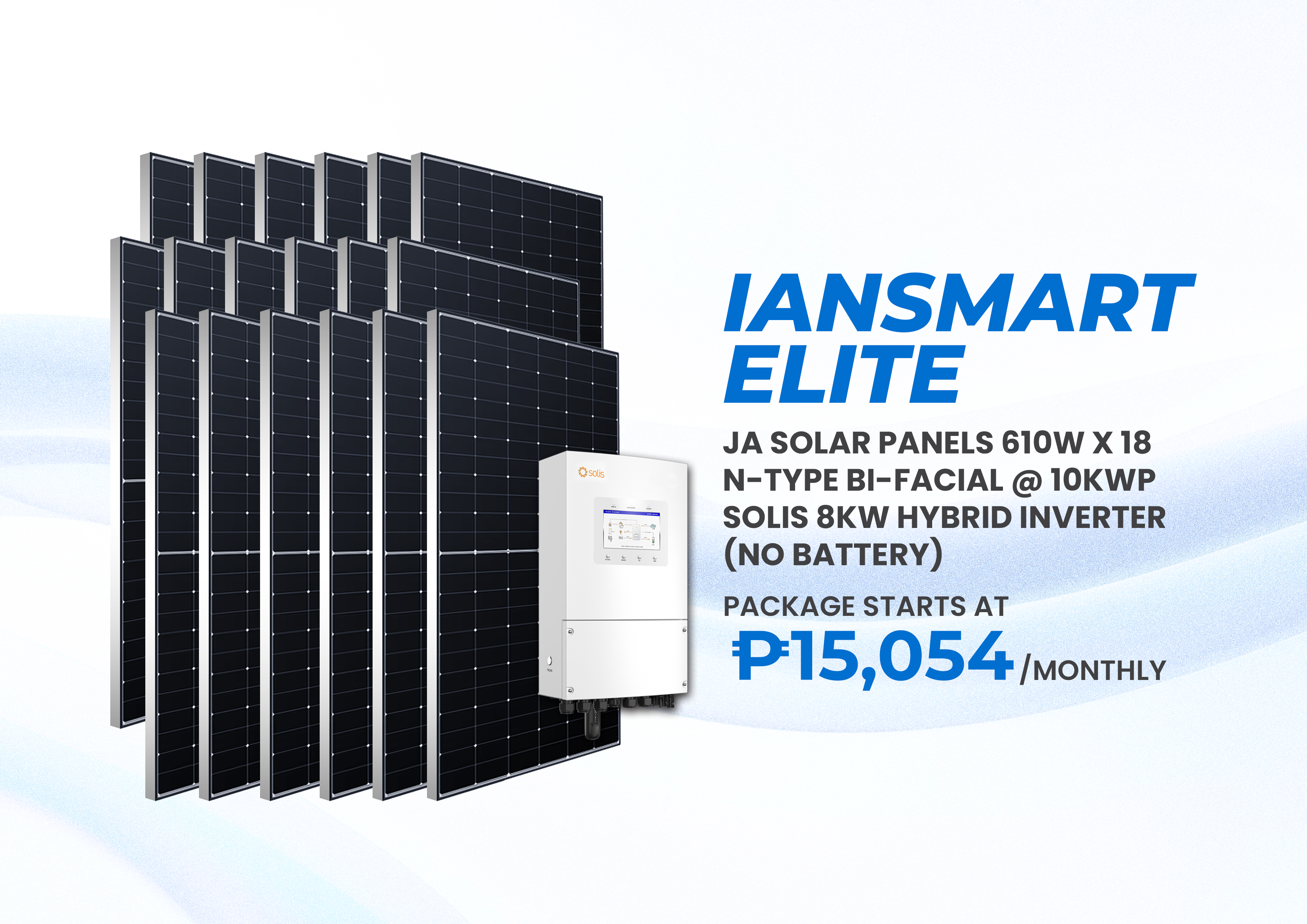 10kWp panels under sun